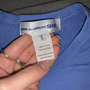 Commes Des Garcon - Unisex T-shirt -  Blue  - Size Small